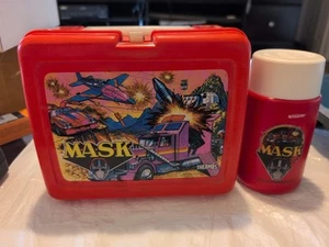 Fiambrera de plástico Mask 1985 con termo rojo - Imagen 1 de 8