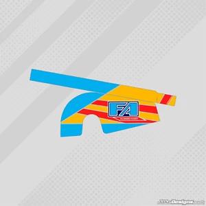 2011 FA ALONSO STYLE OTK CHAIN GUARD STICKER KIT - KARTING - JakeDesigns - Picture 1 of 1