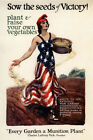 361067 War Sow Seeds Of Victory Vegetables Vintage Art Wall Print Poster