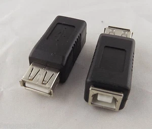 10pcs USB 2.0 Type A Female To Printer Type B Female Converter Adapter Connector - Picture 1 of 11