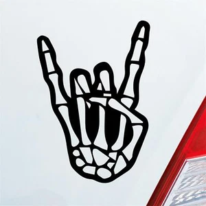 Auto Aufkleber Pommesgabel Heavy Metal 12x8 cm Sticker Heckscheibenaufkleber - Bild 1 von 24