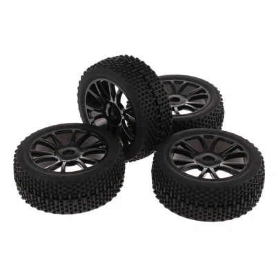  -Set 17mm Gummireifen Reifen Ersatzteil für 1:8 HSP HPI  RC Car Buggy - Bild 1 von 4