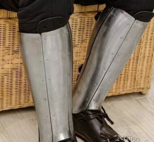 Leg Guard Knight Costume SCA LARP Set Medieval Greaves Armor - Picture 1 of 5