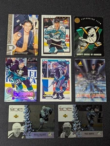 Anaheim Ducks - Tarjetas de hockey de la NHL de 1990 - Lote de 8 tarjetas - Imagen 1 de 5