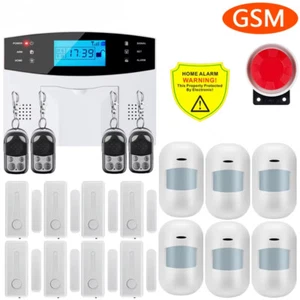 433mhz Wireless Wired Burglar Alarm System Auto Dial Motion Door Sensor Detector - Picture 1 of 39