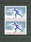 2 timbres Andorre neufs sans gomme n° 282 jeux olympiques d'hiver