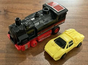 Vintage 1980’s Macau Dynabot Figures Black/Red Train & Yellow Car - Bild 1 von 10