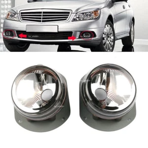 Pair LH & RH Fog Light Lamp No Bulb For Mercedes C300 CL550 CLK350 2048202256 - Picture 1 of 6