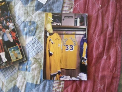 1988-89 LOS ANGELES LAKERS GUÍA DE MEDIOS Anuario 1989 Kareem Abdul-Jabbar NBA Anuncio Foto 1 de 2