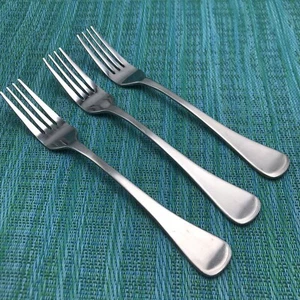 3 cubiertos de acero inoxidable satinado/espejado Cambridge Bailey - HORQUILLAS DE CENA - Imagen 1 de 8