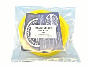 NEW TYGON YELLOW FUEL LINE HOSE 3/16" PRE-CUT 5 FT KAWASAKI HONDA SUZUKI KTM - Picture 1 of 1