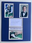 Snooker Terry Griffiths Signed 16" X 12" Double Mounted Display