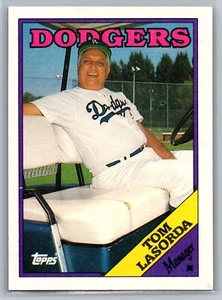 1988 Topps #74 Tom Lasorda Los Angeles Dodgers - Nice Card! - Picture 1 of 2