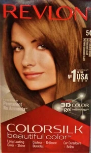 Revlon Colorsilk 3D Hair Color Gel Base, Lot of 1, 2 & 3 (54 Light Gold Brown) * - Picture 1 of 4