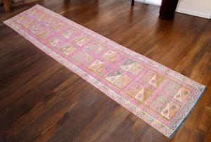 Turkish Runner Rug, HandMade Rug, Tribal Rug Ethnic Rug 3 x 12 ft Kitchen Runner - Picture 1 of 11