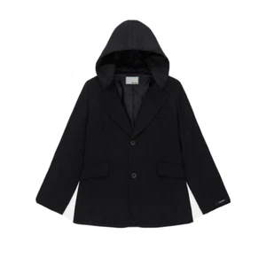 WE AR4 LTD ED BLACK WOOL HOODED BLAZER JACKET SMALL UK 8-10 US 4-6 BNWT RARE - Picture 1 of 18