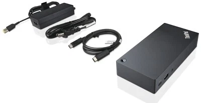 Lenovo ThinkPad USB-C Dock 40A9 03X7194 Dockingstation mit 90W Netzteil - Bild 1 von 3