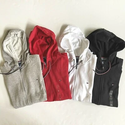 NWT Tommy Hilfiger Men's Essential Classic Solid Zip Hoodie Sweatshirt S M L XXL - Image 1 of 4