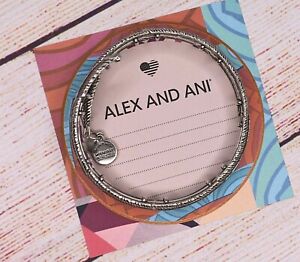 NEW NWOT Alex and Ani Feather Spirit Silver Wrap Bracelet 