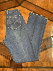 Vintage Women’s Oscar De La Renta Denim Dark Wash Jeans High Rise Size 29 x 35 - Picture 1 of 10