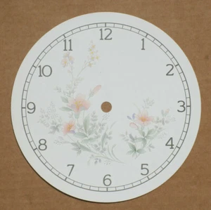 6.5/8 inch 147mm FLORAL CLOCK DIAL - Picture 1 of 1