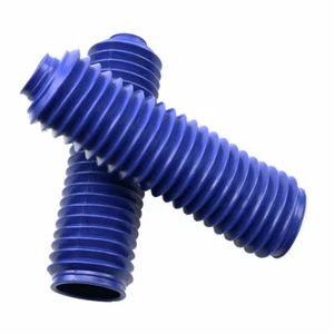 35mm Fork Rubber Boot Universal Motorcycles Blue Dust Jacket Cover Custom - Picture 1 of 3