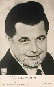 Autogramm Gerhard Wendland 1996 † Schlager 60/70er POLYDOR-Karte handsig 222 xyz - Bild 1 von 2