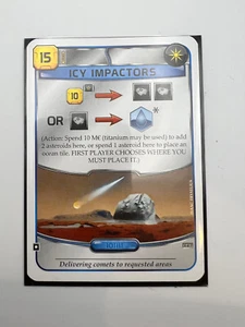 Terraforming Mars Card - X47 Icy Impactors Oficial Invierno 2023 Promoción Inglés - Imagen 1 de 1