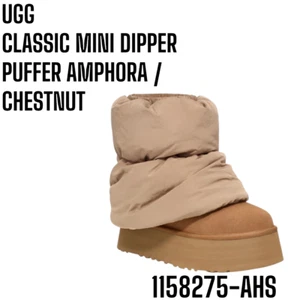 1158275-AHS UGG Women's Classic Mini Dipper Puffer Amphora Chestnut (Women's) - Picture 1 of 11