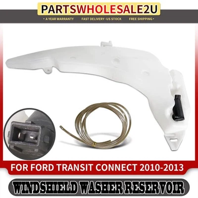Windshield Washer Reservoir w/ Hose & Pump for Ford Transit Connect 2010-2013 - Image 1 of 4