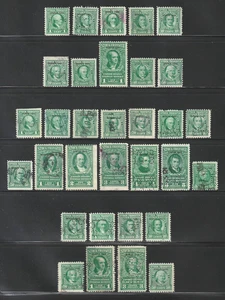 1941-51 Stock Transfer Stamps, Used, Scott #s RD92  | RD342, 67 Different Stamps - Picture 1 of 4