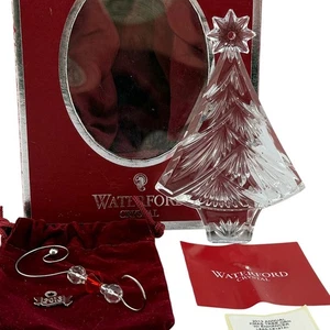 Waterford Crystal Annual Christmas TREE Ornament 2013 and Enhancer MIB - Picture 1 of 11