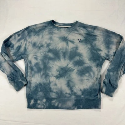 Sudadera para mujer Victoria's Secret azul tie dye con logotipo bordado mediana Foto 1 de 4