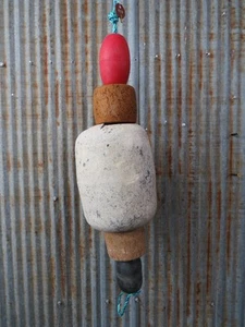 5 vecchi galleggianti per rete da pesca lunghi 24 pollici boe da pesca bouys tiki hut bar - (SF619) - Foto 1 di 3