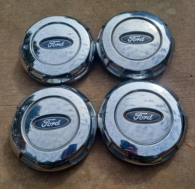 Juego de 4 tapas centrales ford f150, cromo, 2004-2008 pieza # 4l34 1a096 aire acondicionado Foto 1 de 3