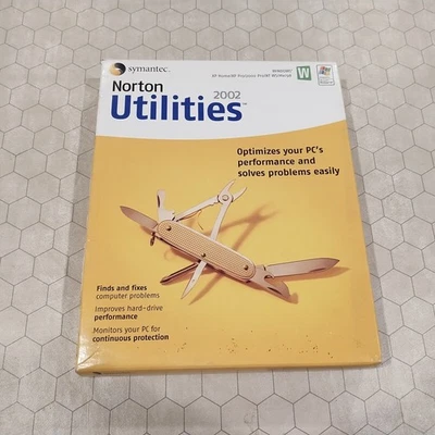 Norton Utilities 2002, Symantec, Windows XP/NT WS/Me/98 , CD-ROM, 2001 - Image 1 of 4