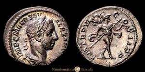 Alejandro Severo. Denario. (3,23 g.). Roma. 227 d.C.. RIC-61. Bella patina iride - Picture 1 of 3
