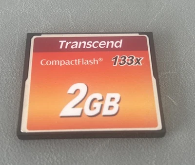 Transcend CF 2GB 133x Compact Flash 2 GB Memory Came From BSR Jukebox/untested - Image 1 of 2