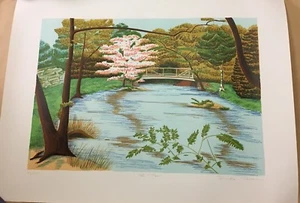 "The Park" von Dorthea Travers signiertes limitiertes Kunstwerk - Bild 1 von 8