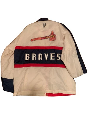 Vintage pro player braves mlb jacket reflective medium fits xl - Image 1 of 3