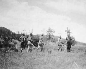 APACHE DANCE CEREMONY EDWARD S. CURTIS 8x10 GLOSSY PHOTO PRINT - Picture 1 of 1