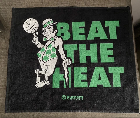 Boston Celtics 2023 Playoff  Rally Towel Boston Celtics Vs Miami Heat Cover