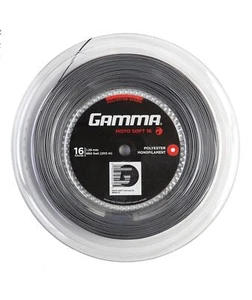 Gamma Tennissaite Moto Soft 16 (1.29 mm) Dunkelgrau 200 m Rolle - Bild 1 von 3