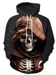 Mens Hooded Sweatshirt Long Sleeve Hoodies Men's Fall Comfy Pullover BIG 6XL - Picture 1 of 6