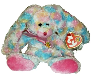 Ty Beanie Baby - FRITTERS the Bunny Rabbit (BBOM Exclusive) NEW MWMTs Plush Toy - Picture 1 of 8