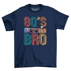 Lustige Herren T-Shirts Neuheit T Shirt 2023 80er Bro Retro Geschenk Tee Shirt - Bild 1 von 5