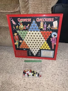 Whitman Chinese Checkers No.4721 Vintage With Marbles 16”x16” game - Picture 1 of 8