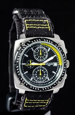 Kahuna Chronograph Black Dial Men's Quartz Watch -- Working, Ø41mm - Image 1 of 4