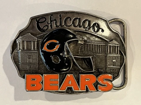 Vintage 1987 Chicago BEARS George Halas Belt Buckle Limited Edition #8153 Of 10k Cover