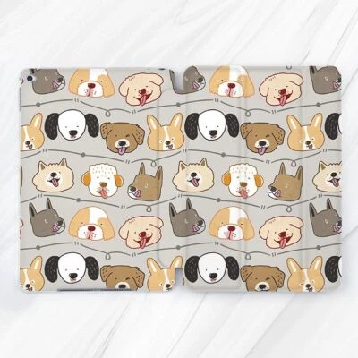 Dogs Face Funny Cute Pets Case For iPad 10.2 Air 3 4 5 Pro 9.7 11 12.9 Mini - Image 1 of 4